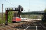 101 100-6 mit IC2023 in Wuppertal - Zoologischer Garten. 23.04.2010 ...