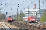 101 024 & 185 163 am 18.04.10 am Heimeranplatz  ...