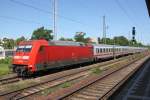 Wegen Bauarbeiten am Haltepunkt SKET Industriepark werden die IC´s von ...