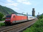 BR 101 mit Zugen 101-077 durchf�hrt am 27.6.10 mit dem IC 2026 Oberwesel.
