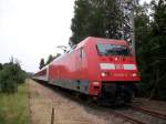 BR 101 mit Zugen 101 007 am 24.Juli 2010 mit dem CNL von Z�rich in Binz.Erst am Abend ging es wieder zur�ck in die Schweiz,gen�gend Zeit den Zug zu Reinigen.