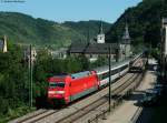 101 007-3 mit dem EC 100 (Chur-Hamburg-Altona) in St.Goar 19.7.10 ...