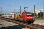 101 035 mit einem IC am 07.08.2009 in M�nchen Ost. ...
