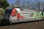 BR 101 Werbelokomotiven 101 040 am 6.4.10 mit IC 2014 in D�sseldorf-Angermund