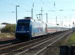 BR 101 Werbelokomotiven Dank den Tip eines guten Freundes aus Rostock bekam ich, am 24.April 2010,101 070 mit dem IC 2376,Karlsruhe-Binz, bei der Einfahrt in Bergen/R�gen vor die Linse.