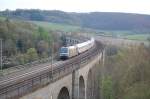 BR 101 141-0 mit ihrem IC nach Erfurt Hbf �berquerte ...