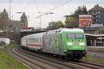 BR 101 Werbelokomotiven Die 101 040-4 mit IC 2141 in Wuppertal Steinbeck am 21,04,10