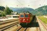 �BB 1010.017-0 mit Gz 53735, 02.07.1991, Bhf Eben/Pongau. Scan  ...