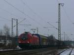 1016 006-6 mit einem G�terzug aus Richtung Passau bei der ...