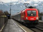Die 1016 010 am �EC 740 nach Bregenz. Fotografiert in ...