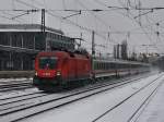 Die 1016 040 am 14.02.2010 mit dem IC K�nigsee bei ...
