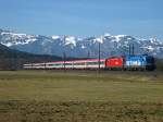 br-1016 Hier die Kyoto Lok mit einer weiteren 1116 in Schlins mit dem �EC 567 bei voller Fahrt in Richtung Bludenz. Am 19.3.2010.

Lg
