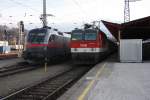 Salzburg Hbf am 22.03.10: 1144 253-2 und 1016 035-6 Railjet ... Salzburg Hbf am 22.03.10: 1144 253-2 und 1016 035-6 Railjet ...