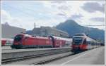 1016 019-0 und 4024 028-5 treffen sich in Bludenz. (30.03.2010) ...