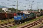 br-1020 E 94 Treffen am 17.07.2010 in Freilassing: 1020 041 und 254 052 auf dem Weg zur Ausstellung.