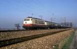 BR 103 103 119  bei Bruchsal  05.12.86
