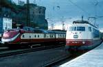103 109 + 602 002 Koblenz Hbf 23.04.77 ...