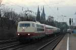 DB 103 184-8 mit dem IC1900 in K�ln Deutz am ...
