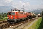 br-1042 1042 007 beim Verschub im Bahnhof Trofaiach. 
2.7.2010
