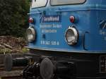 Die Scheiwerfer von der Lokmagazin Lok Br 1042 im Beuler ...