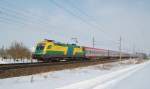 GySEV-Ochse 1047 505 ist am 13.02.2010
mit dem IC 640 Paracelsus ...