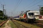 21.8.09 1047 504 bespannt den EC 962 von Budapest nach ...