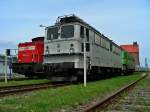 br-109-e-11-dr-211 das Holzroller Sonntagsgastspiel, DP 50+60 im Stralsunder Stadthafen am 06.06.2010