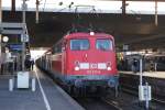 br-110-bugelfalte 110 373-8 mit einem RE 4 Verst�rker in D�sseldorf Hbf am 24.06.09 Gru� an den Tf !
