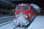 Baureihe 110 kurz vor der Abfahrt als RB nach Oldenburg. ...