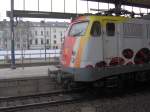 br-110-bugelfalte Die Vorderansicht der BR 110 des SCIENCE-EXPRESS im Bonner Hbf am 23.1.10 um ca. 13:45 Uhr.