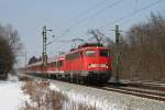 110 333 mit RE 30015 am 07.03.2010 in Haar (bei ...