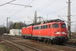 br-110-bugelfalte 110 415 schleppte am 30.03.2010 112 158 durch Lehrte