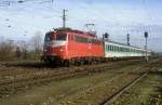 br-110-bugelfalte 110 304  Karlsruhe  02.11.98