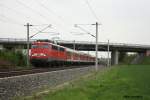 110 403 mit einem RE nach Wolfsburg am 8.5.10 bei ...
