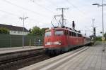 110 473-6, f�hrt am 08.06.2010 aus Lehrte aus.  ...