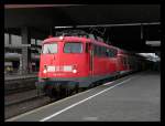 110 494 mit RE4-Verst�rker in D�sseldorf Hbf, 1.7.2010  ...