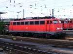 Eine DB 110 im Hauptbahnhof von M�nster, 6. Juli 2010. ...