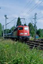 110-500-6 mit RB nach Bremen verl�sst am 28.6.2010 Oldenburg  ...