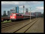 br-110-bugelfalte 110 494 mit RE4 in D�sseldorf Hamm, 15.07.2010