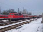 br-110-bugelfalte Die 110 417-3 stand am 16.01.2010 in Aachen Rothe Erde.