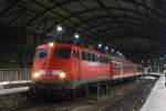 Die 110 508-9 am 31.01.2012 in Aachen Hbf.  ...