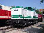 BR 110 Die bestens gepflegte V 100 003 aus Wittenberg konnte man zum Sommerfest in Halle , am 03.07.10 auch bewundern.