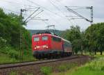 110 231-8 bespannte am 20.06.2010 einen Sonderzug in Richtung S�den. ...