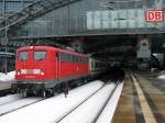 Am 13.02. bibberten wir noch vor K�lte, als 110 200-3 ...