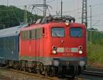 br-110-e-10 110 231-8 mit Autoslaaptrein in K�ln-West am 30.07.2010