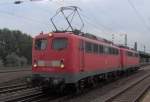 110 200-3 und ander Br110 im Schlepp in K�ln Messe ...