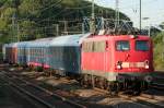 Die 110 231-8 zieht den Autoslaaptrain von Venlo durch Köln ... Die 110 231-8 zieht den Autoslaaptrain von Venlo durch Köln ...