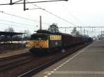 1102 mit G�terzug 55552 Arnhem-Amersfoort auf Bahnhof Apeldoorn am 25-2-1992. ...