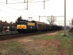 1110 mit G�terzug 59500 Arnhem-Nijmegen in Elst am 28-2-1995. Bild ...