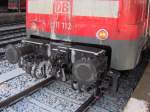 BR 111 Lokportraits Eine Detailaufnahme der verschneiten BR 111 im Aachener Hbf.